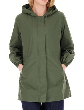 Impermeabile con cappuccio VERDE SCURO 1