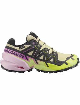Chaussures de trail en GORE-TEX - Speedcross 6 GTX W Bog/Dawn P/Acid - Taille 40 - Beige - Salomon - FashionsVida