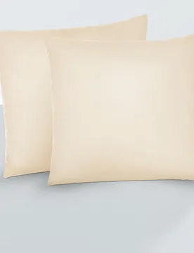 Feinjersey-Kopfkissenbezug Doppelpack kitt, 2x40x40cm - Biberna - FashionsVida