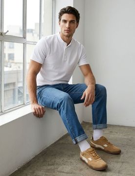 Sinsay - Polo in cotone - bianco