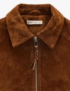 Cazadora de piel con cierre de cremallera en liso - Parfois - FashionsVida