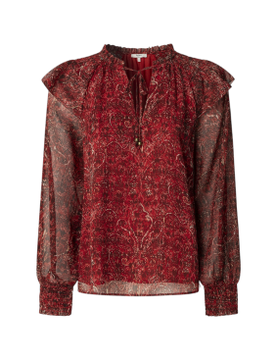 Para mujer. PL3051270 Blusa Mar (L), Casual, Algodón, Manga larga