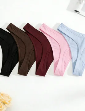 Piezas de bragas tipo tanga cómodas para mujeres, ropa interior suave adecuada para deportes y uso diario, tallas desde XS hasta XL, versátil para t - Shein - FashionsVida