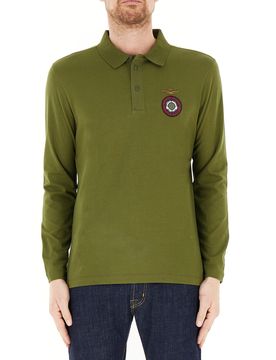 Polo maniche lunghe VERDE OLIVA M
