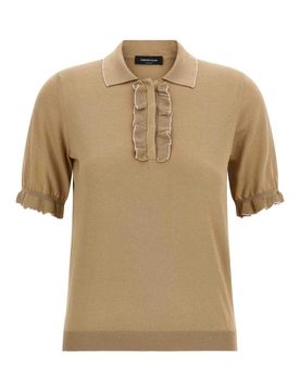 Polo in cotone e seta