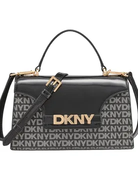 Sac Avril Th Flap Satche Black Logo / Black One Size unisex - DKNY - FashionsVida