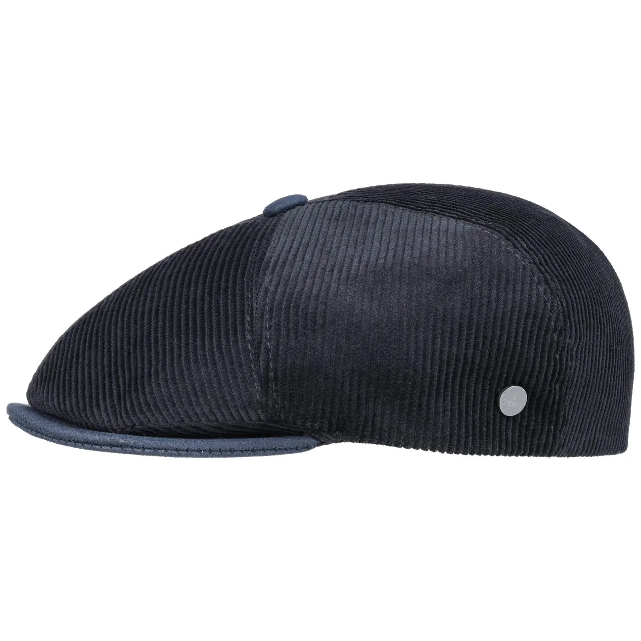Corduroy Flat Cap by - navy - Size: M (56-57 cm) - Lierys - FashionsVida