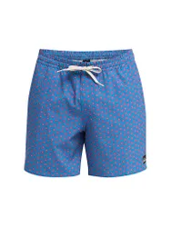 Bañador de hombre elástico estampado Volley 16 azul M