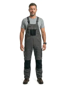 Combinaison Avec Poches Pour Genouillères Unique 12069 Dark Anthracite / Black 50