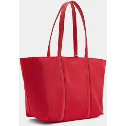 Bolso shopper con cierre de cremallera en liso