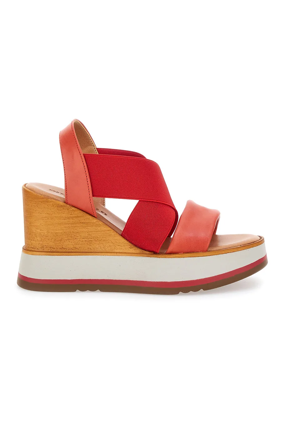 Sandali Rosse Con Zeppa 24953 38 - Pittarello - FashionsVida