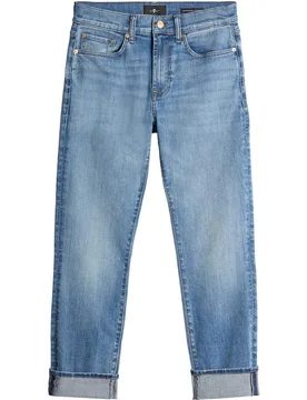 Vaqueros pitillo de mujer relaxed skinny de tiro medio - 7 For All Mankind - FashionsVida