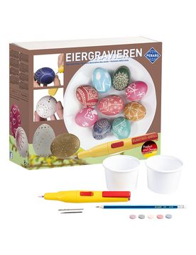 Bastelset „Eiergravieren“ mehrfarbig