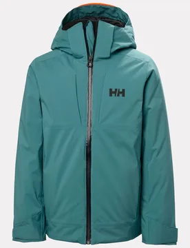 Junior Alpha Resort Ski Jacket Green 11 - Opal Green - Unisex - Helly Hansen - FashionsVida