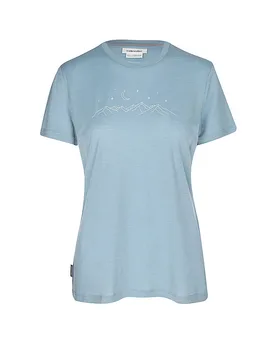 Camiseta funcional de mujer 150 Tech Lite Sparkling azul claro L - Icebreaker - FashionsVida