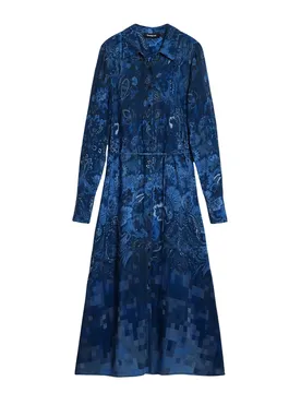 Desigual Damen Kleid Blau 515448