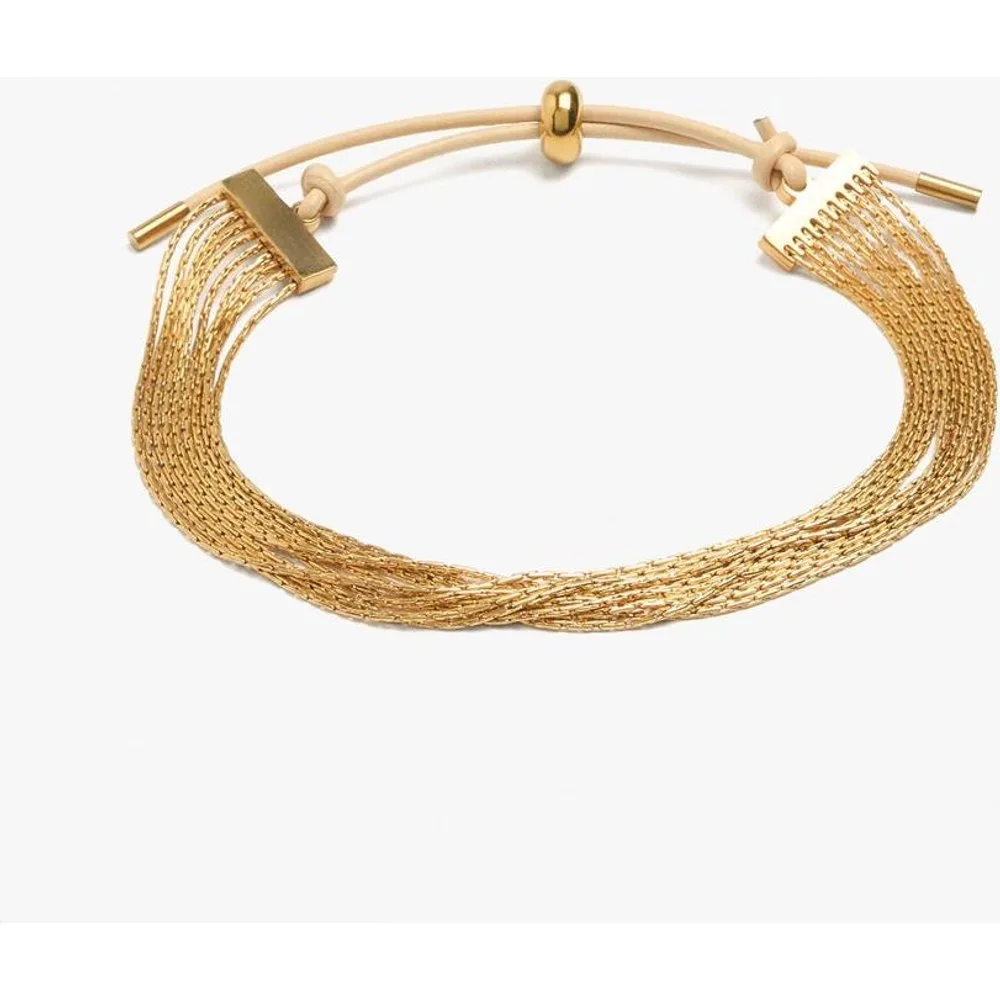 Pulsera de cadena doble de acero inoxidable con multicadenas - Parfois - FashionsVida