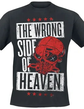 T-Shirt - The Wrong Side Of Heaven - The Righteous Side Of Hell - S bis M - für Männer - Größe S - schwarz - Lizenziertes - Männer - male - Five Finger Death Punch - FashionsVida