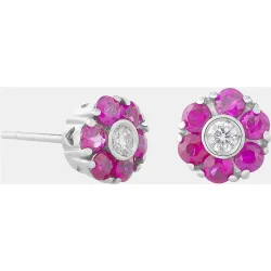 Pendientes de oro con diamantes