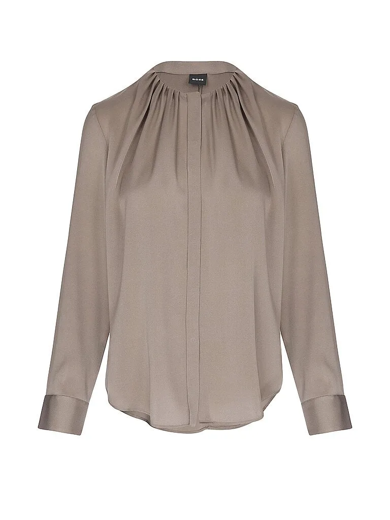 Seidenbluse BANORAH braun 44 damen - BOSS - FashionsVida