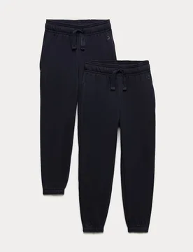 Pack Unisex School Joggers (2-16 Yrs) Navy male - Goodmove - FashionsVida