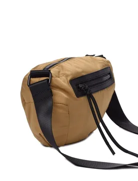 Bandolera de mujer Puffy pequeña color ocre - Kcb - FashionsVida