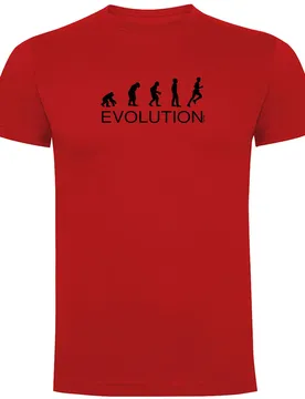 Maglietta A Maniche Corte Evolution Running Red L