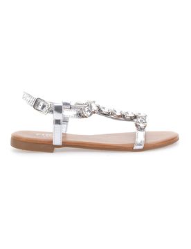 Sandali gioiello argento con maxi strass PREA483 37