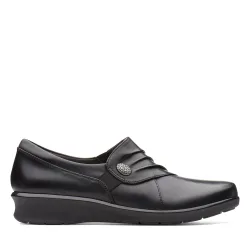 Women's Hope Roxanne Black Slip Ons Shoes Size: 5-Wide Fit - Black - Size: 5-Wide Fit