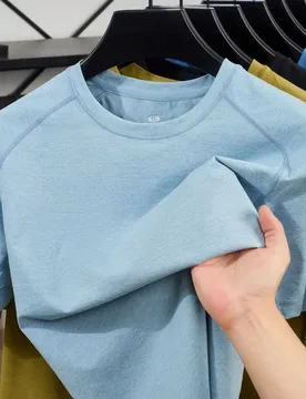 Summer Men's Solid Color T-shirt Quick Drying Breathable Soft and Skin Friendly Daily Fashion Business Leisure and Sportswear - Aliexpress - FashionsVida
