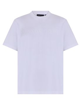 Classic Short Sleeve T-Shirt with Embroidered Logo - Size Options Available