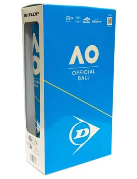 Tb Australian Open 2x4 Pet Cartonette Tenis Balls Box 9 x 8 Balls - Dunlop - FashionsVida
