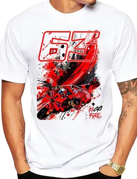 Francesco Pecco Bagnaia 63 GP Race 1 Legend Riding Classic T-Shirt Unisex Hip Hop Boy Casual Tshirt Motorcycle Sport White Tees - Aliexpress - FashionsVida