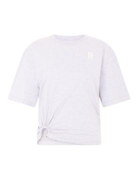 Rabanne T-shirt Crop Grigio