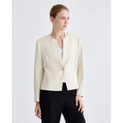 Chaqueta de mujer lisa, manga larga