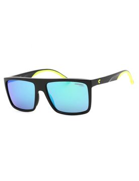 S Sunglasses Black Green / with Green Mirrored