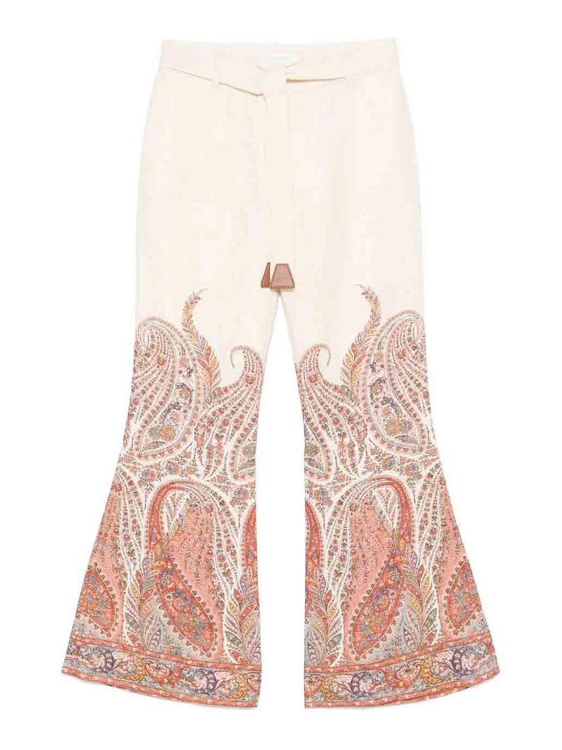 Zimmermann Pantaloni rhiannon crema