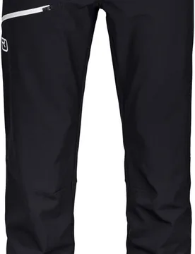 Winddichte und wasserabweisende Skitourenhose Pizol Pants M Black Raven für Herren aus Softshell Größe L schwarz - Ortovox - FashionsVida