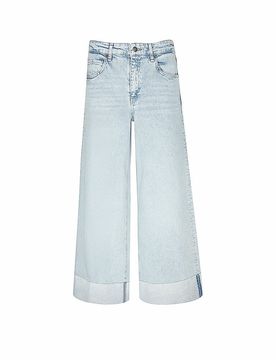 Jeans Straight Fit 7/8 NEVADA hellblau 42 damen
