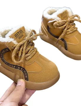 Kids PU leather horse boots lamb wool warm snow boots winter new boys girls babieswaterproof non slip casual boots Size 21-30 - Aliexpress - FashionsVida