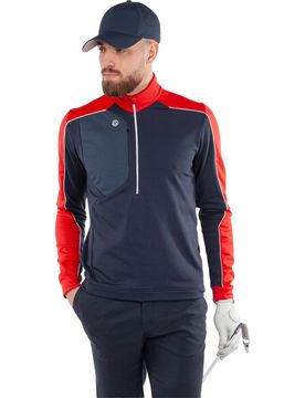 Layer Dave 1/2-Zip, navy/rot xl