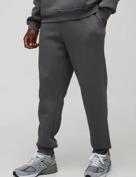 Men's Tall Essential Slim Fit Joggers Charcoal Size Medium Charcoal M - boohooMAN - FashionsVida
