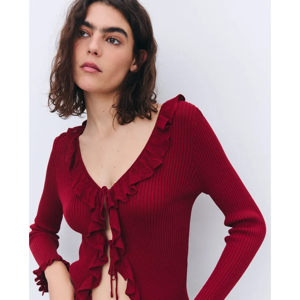 Chaqueta de mujer con volantes - Tintoretto - FashionsVida