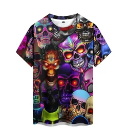 Breathable & Quick-Drying Outdoor Sports Men's 3D Printed Short-Sleeve T-Shirt - Silky Party Wear Top