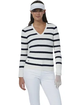 Pullover Madelene Stripe, navy m - Daily Sports - FashionsVida