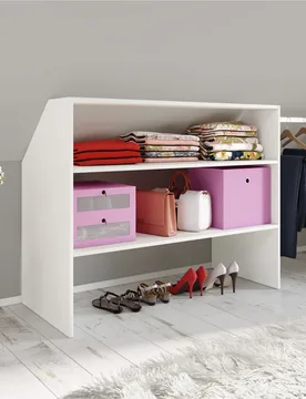 Dachschrägen-Regal "Dacho" weiß - VCM - FashionsVida