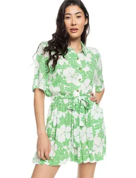 Combinaison à Manches Courtes Real Yesterday Zephyr Green Og Small XS