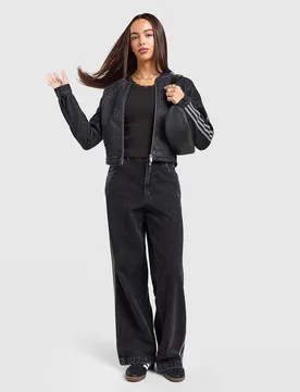 Womens Pantaloni della Tuta Firebird Denim - Nero, nero nero Donna taglia 28R - Adidas - FashionsVida