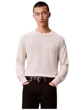 Pullover supima cotton panna LV040BM343YAS