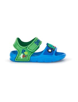 Sandali blu e verdi con strappi Dinosaur S8020241S01 25
